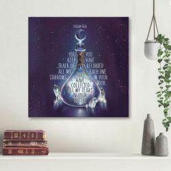 Psalm 56 8 You Keep Track Of All My Sorrow Scripture Canvas Wall Art