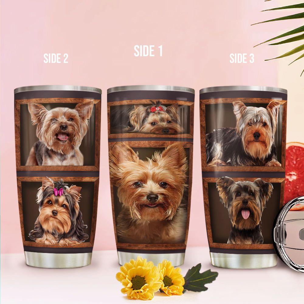 3D Picture Yorkshire Terrier Stainless Steel Tumbler