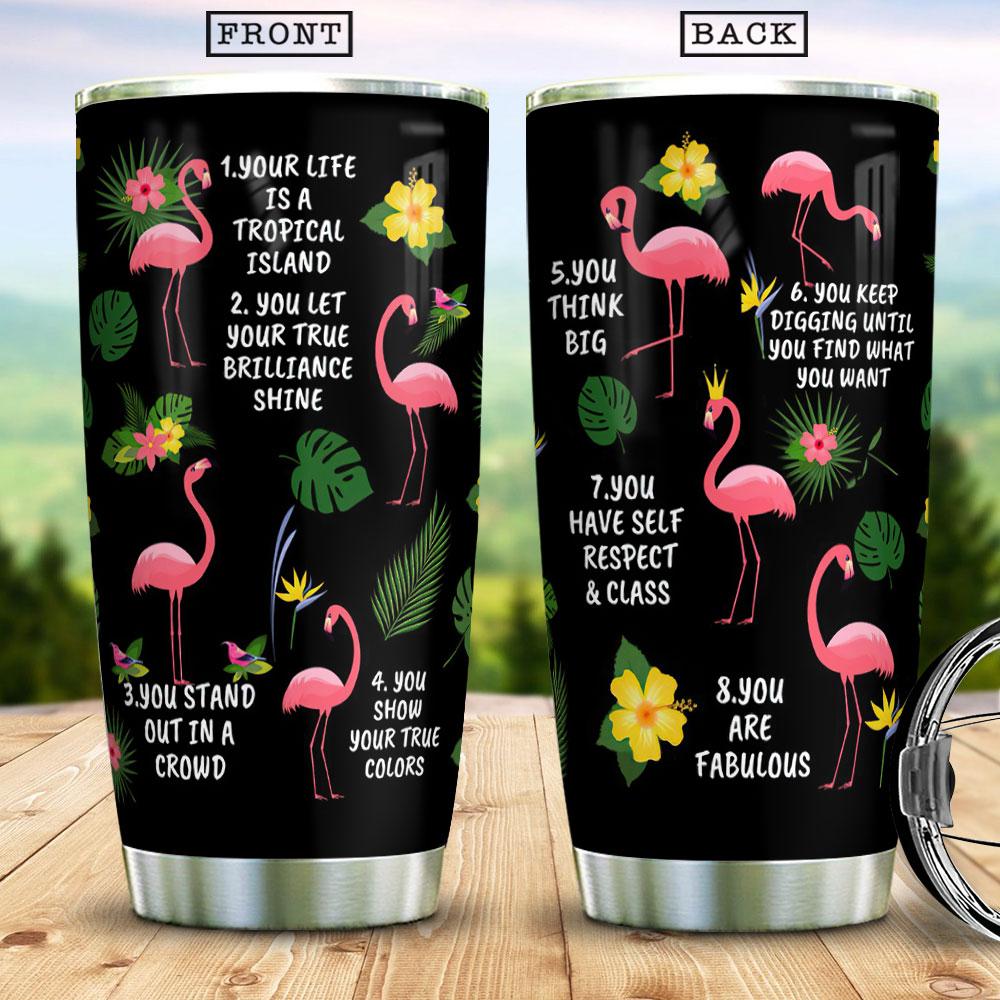 8 Signs That You Are Secretly A Flamingo Flamingo Pattern Flamingo Gifts for Women Flamingo Present Gift For Flamingo Lover Stainless Steel Tumbler