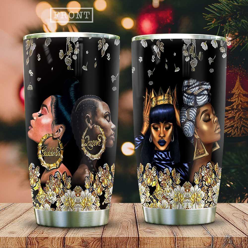 Afro Gorgeous Queens Stainless Steel Tumbler