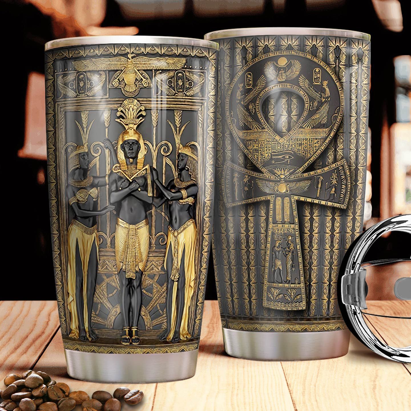 Ancient Egypt Stainless Steel Tumbler