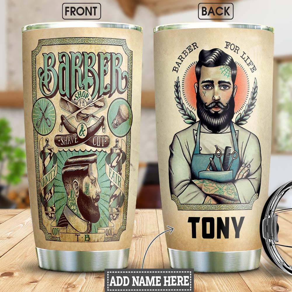 Barber Personalized Stainless Steel Tumbler