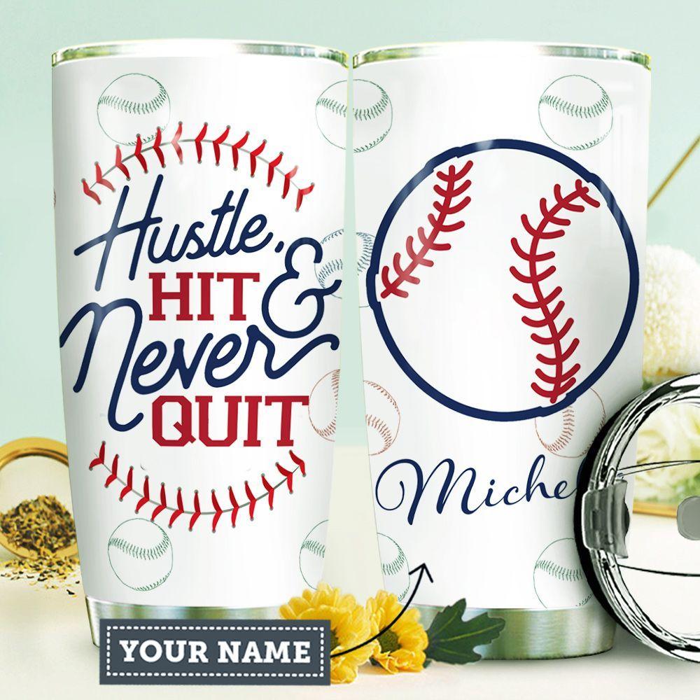 Baseball Personalized Stainless Steel Tumbler