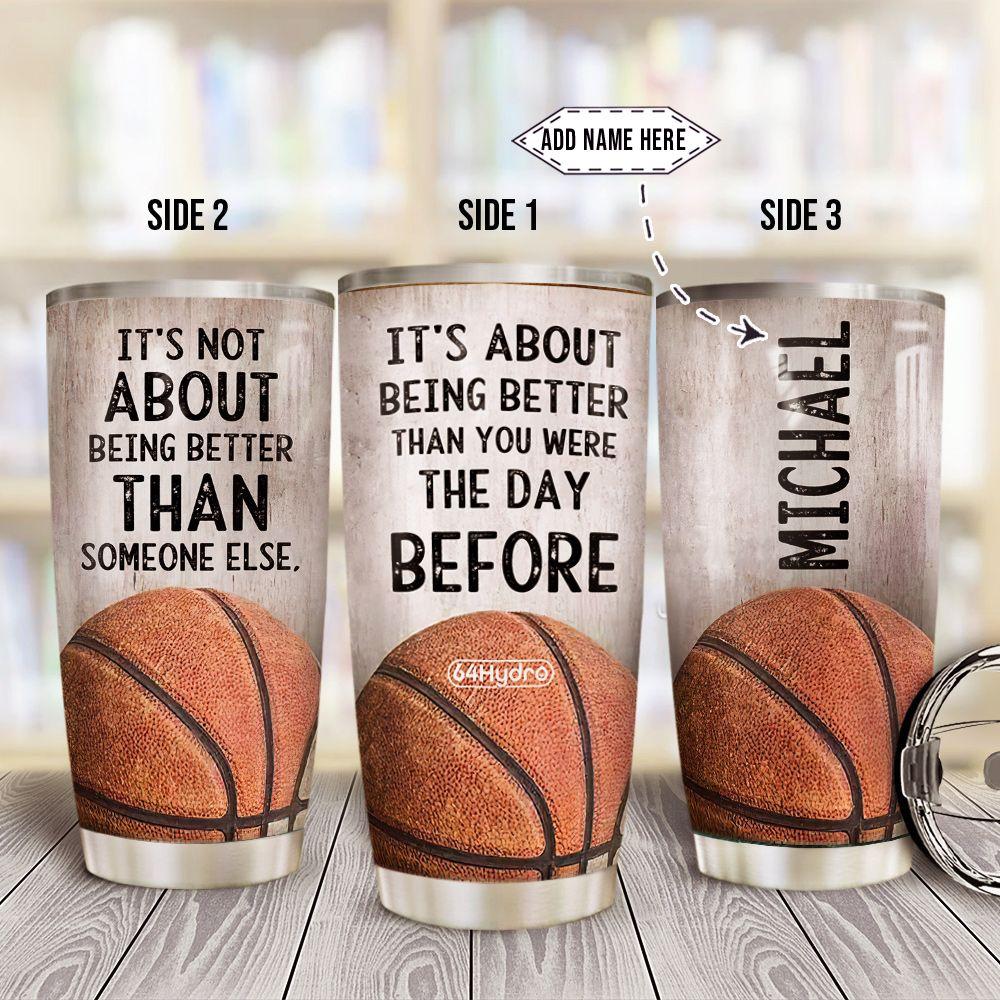 Basketball Personalized Stainless Steel Tumbler