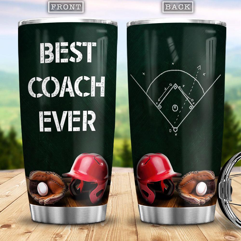 Best Baseball Coach Ever Gift For Coach Best Coach Gift Best Coach Ever Present For Coach Baseball Coach Stainless Steel Tumbler