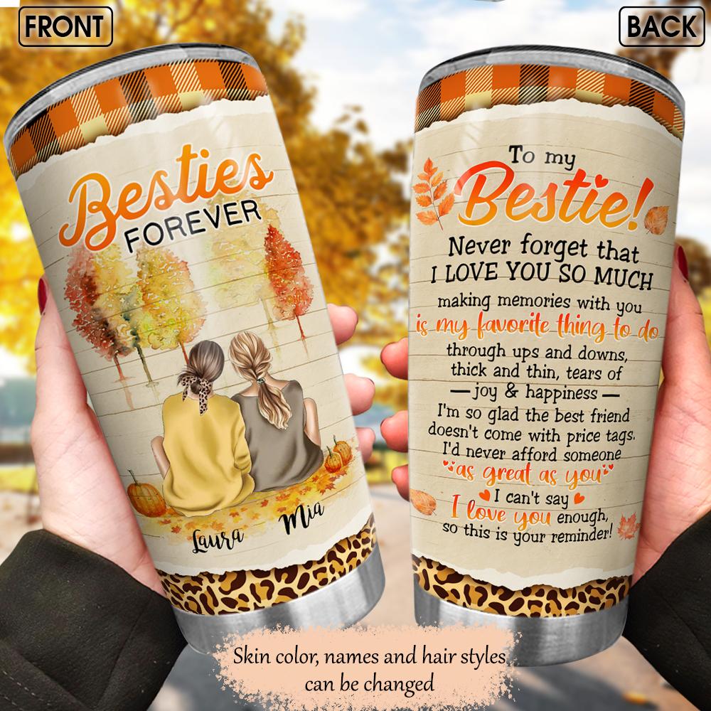 Bestie Forever Personalized Stainless Steel Tumbler