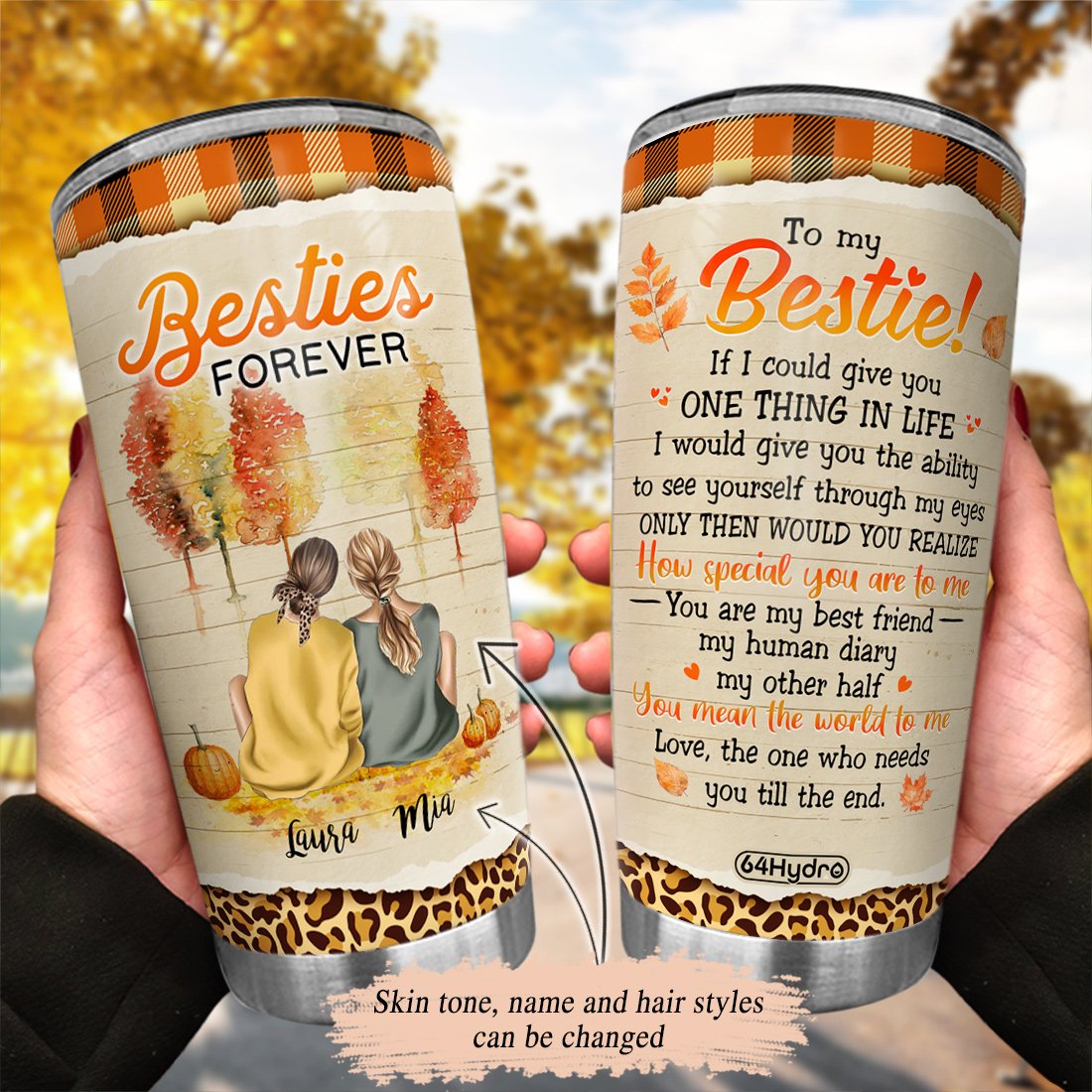 Besties Forever How Special You Are BES Customized Stainless Steel Tumbler