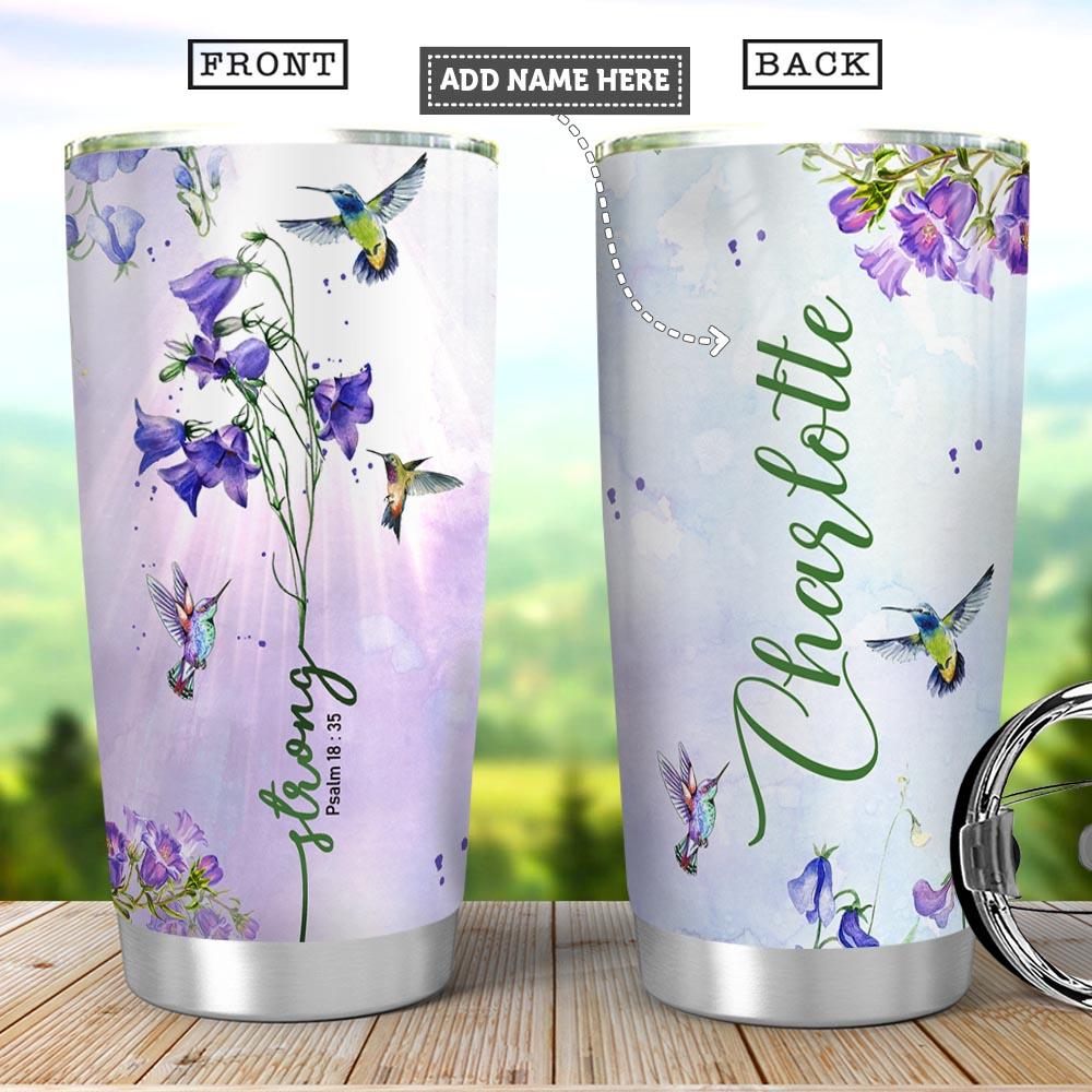 Bible Hummingbird Personalized Stainless Steel Tumbler