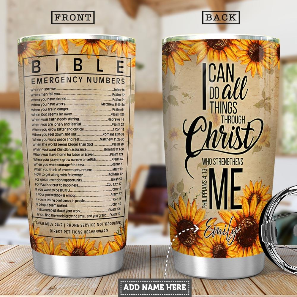 Bible Personalized Stainless Steel Tumbler
