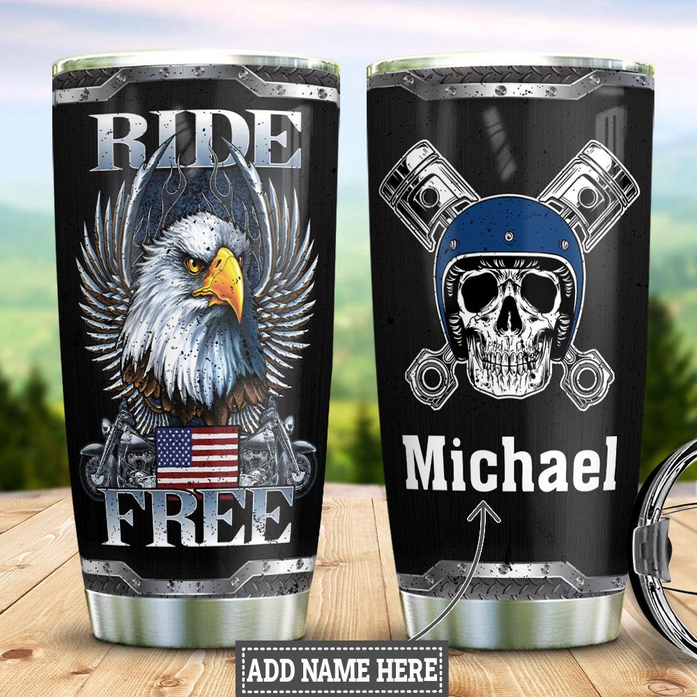 Biker Personalized Stainless Steel Tumbler
