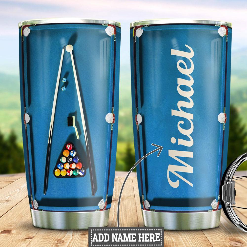 Billiard Personalized Stainless Steel Tumbler