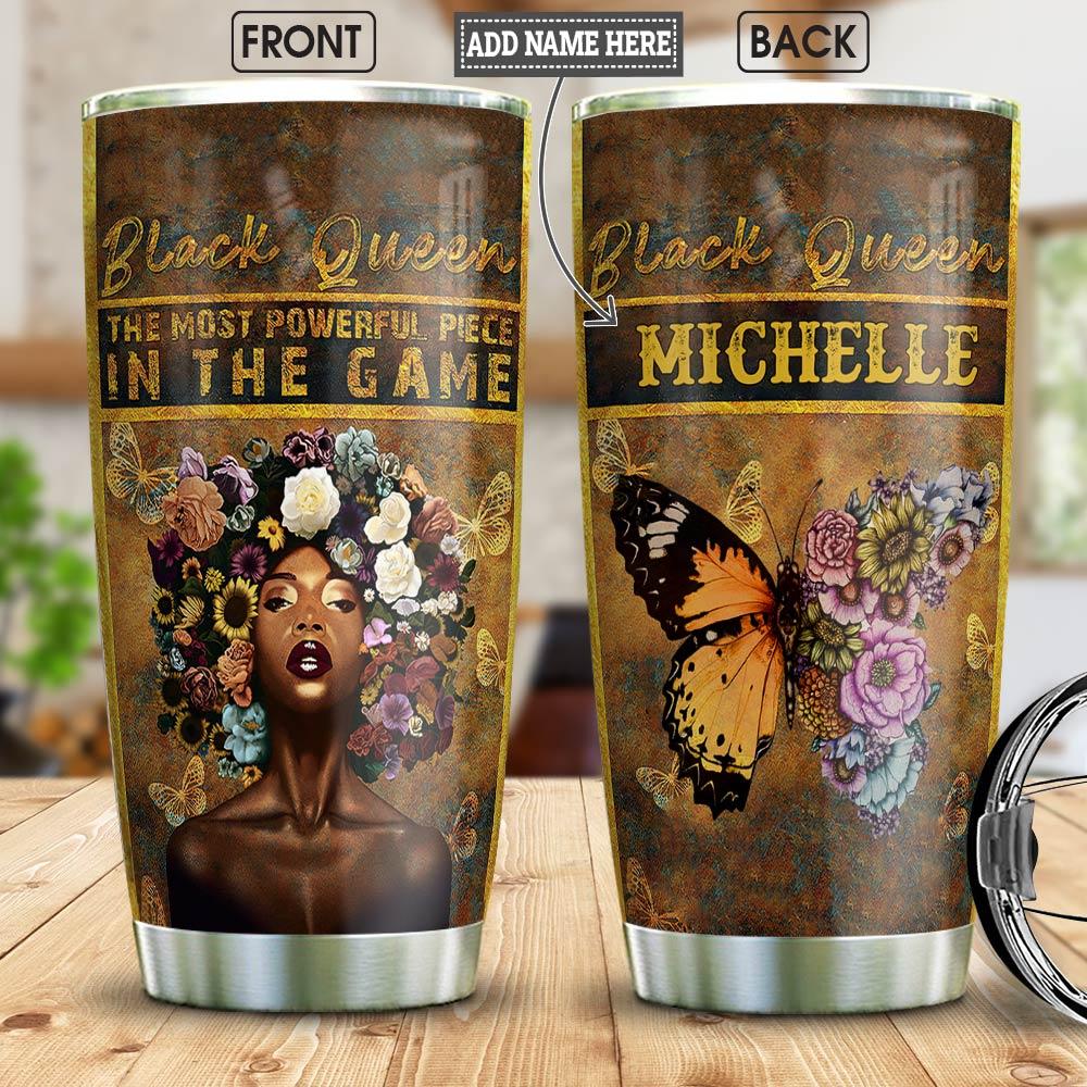 Black Queen Personalized Stainless Steel Tumbler