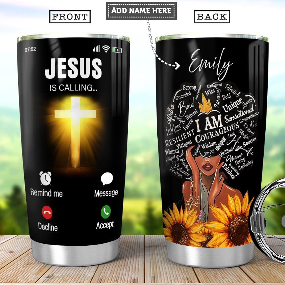 Black Women Bible Personalized Stainless Steel Tumbler
