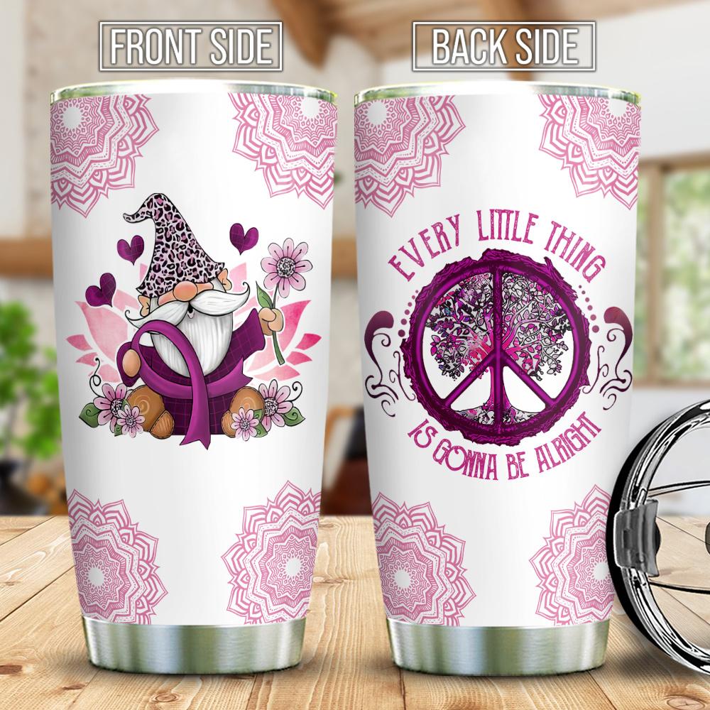 BRC Gnome Hippie Everything Is Gonna Be Alright Stainless Steel Tumbler