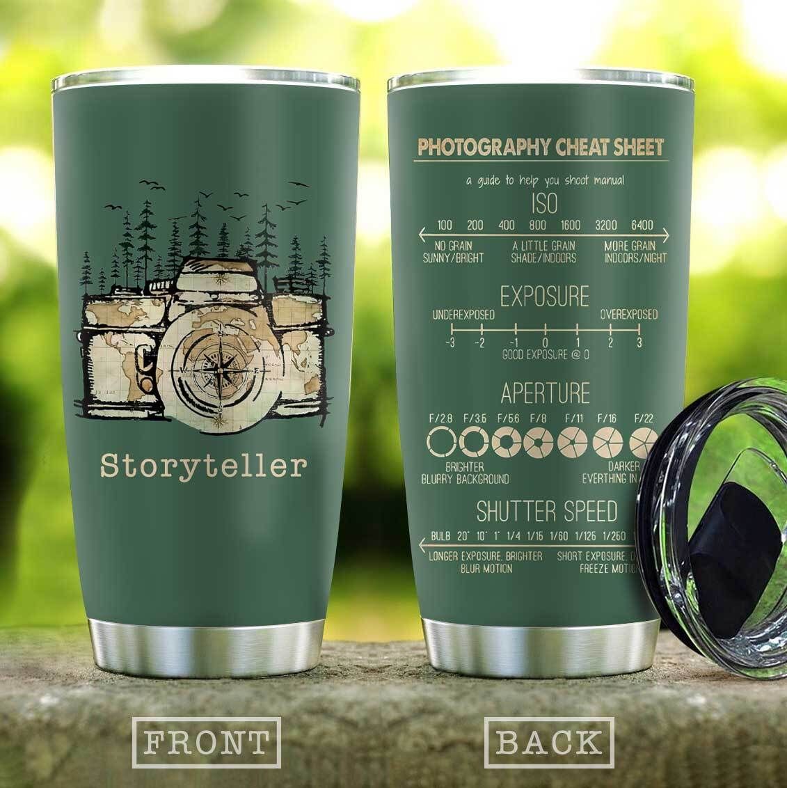 Camera Tell Your Story Stainless Steel Tumbler