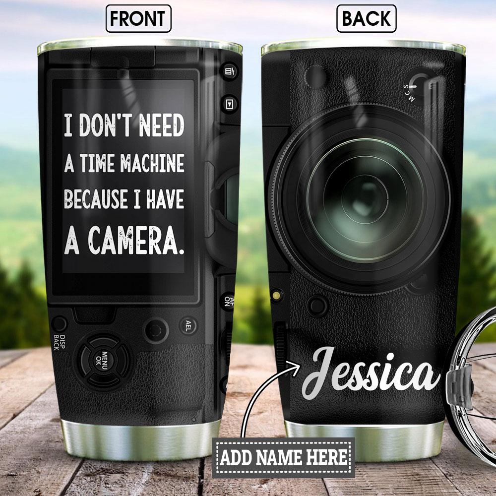 Camera Time Machine Personalized Stainless Steel Tumbler