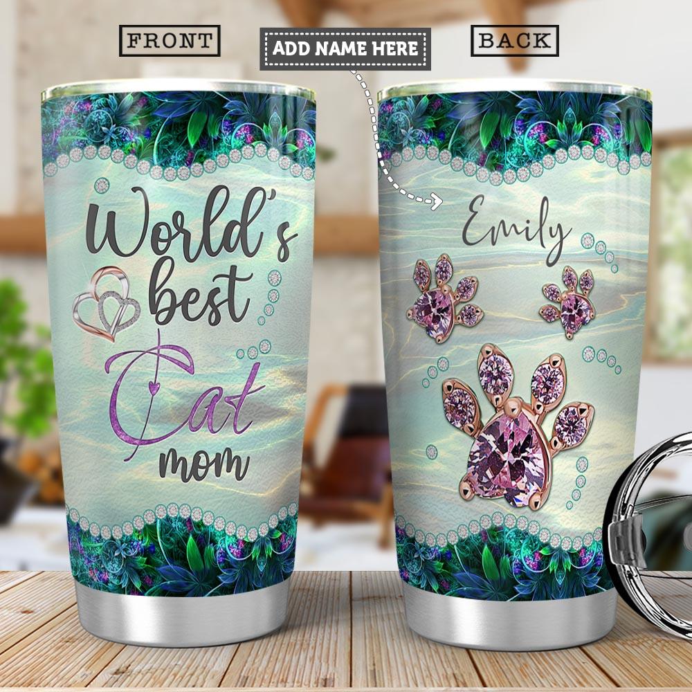 Cat Mom Jewelry Personalized Stainless Steel Tumbler