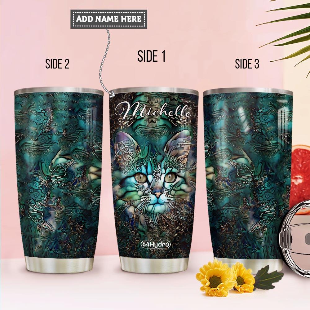 Cat Personalized Stainless Steel Tumbler