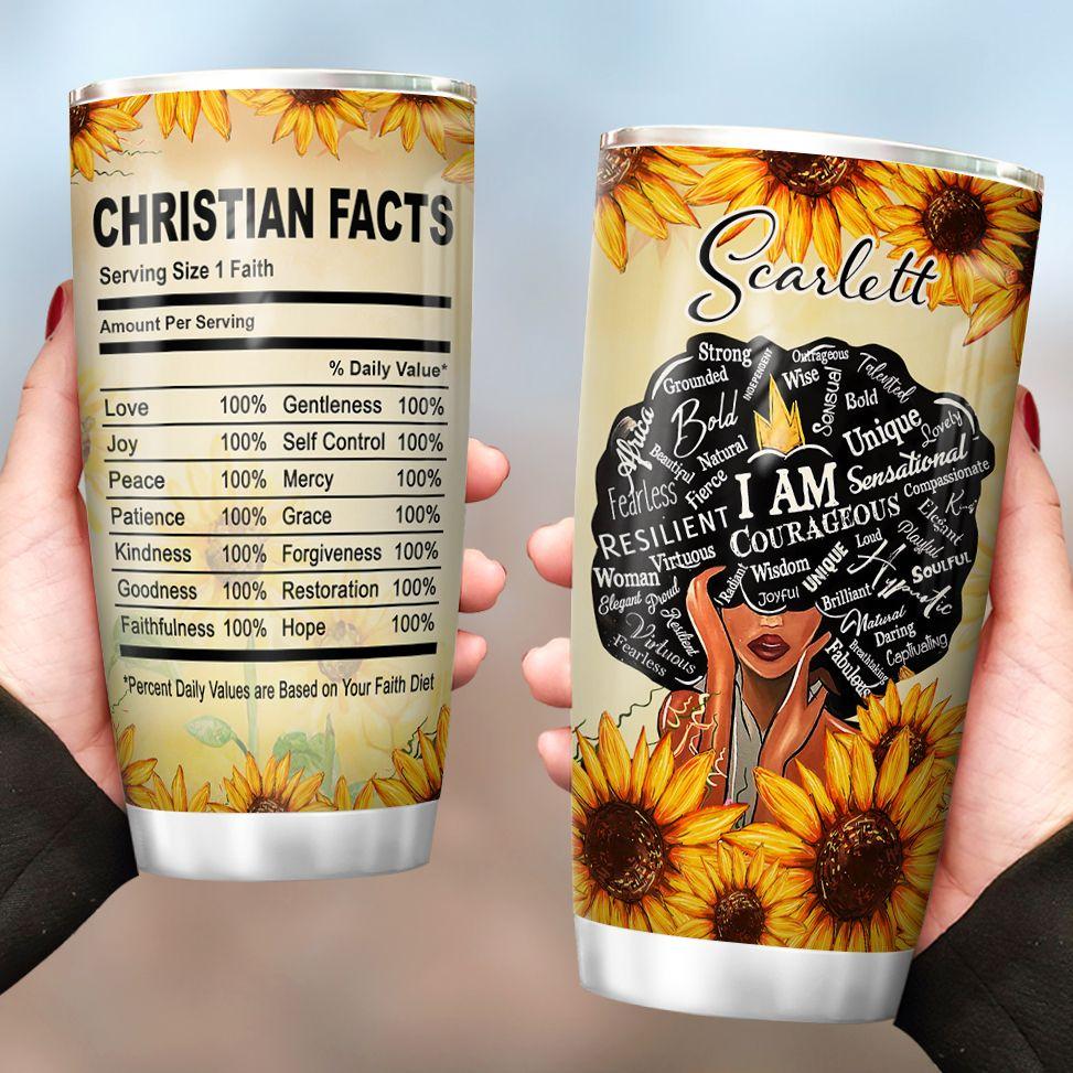 Christian Facts Personalized Stainless Steel Tumbler