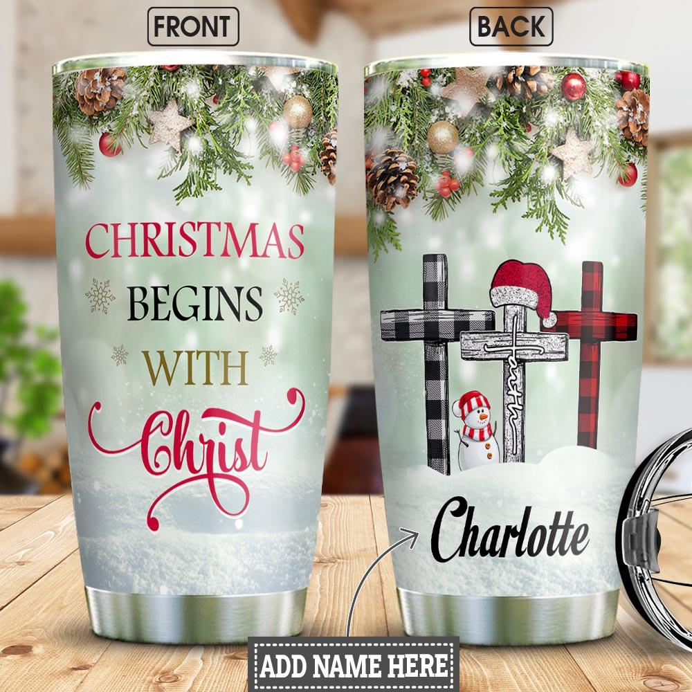 Christmas Faith Personalized Stainless Steel Tumbler