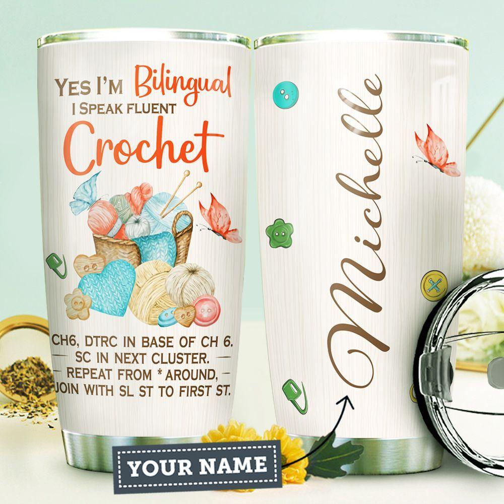 Crochet Personalized Stainless Steel Tumbler