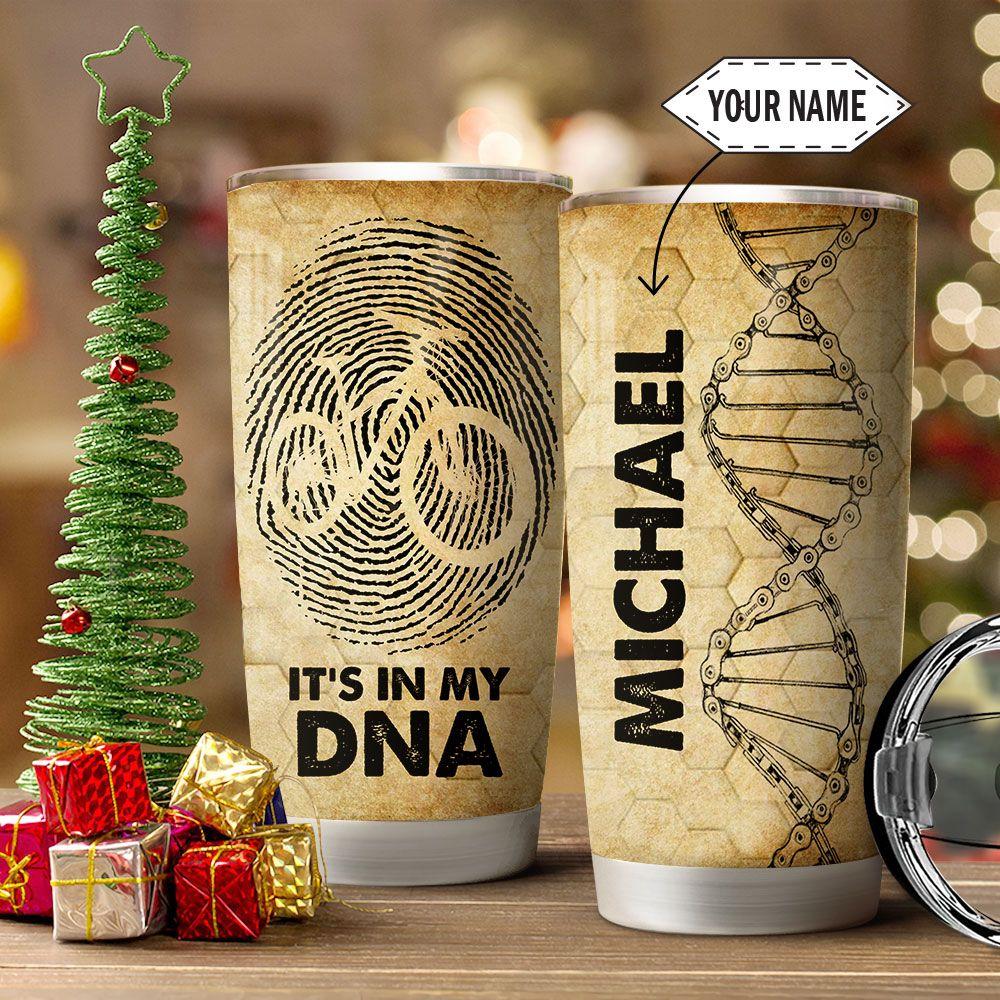 Cycling DNA Personalized Stainless Steel Tumbler