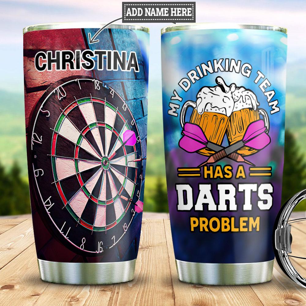 Darts Beer Personalized Stainless Steel Tumbler