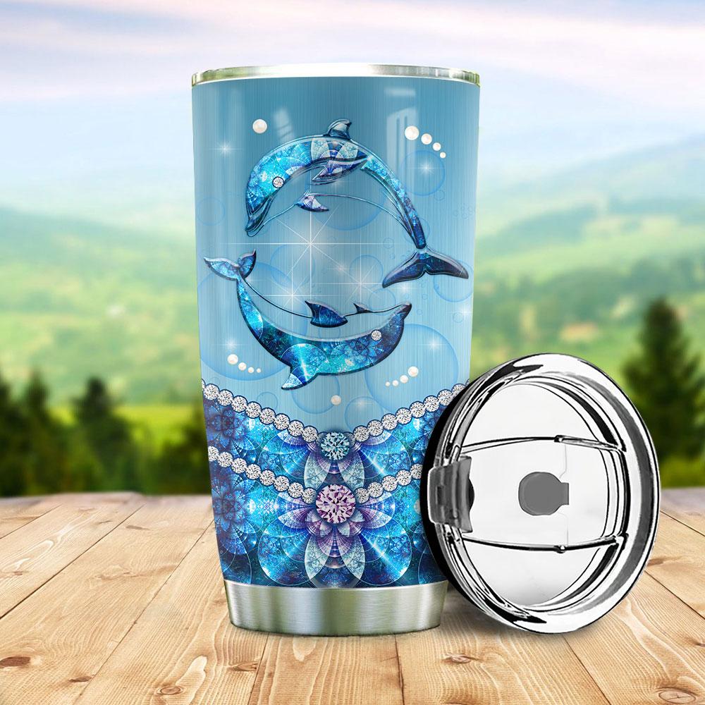 Dolphin Jewelry Style Stainless Steel Tumbler