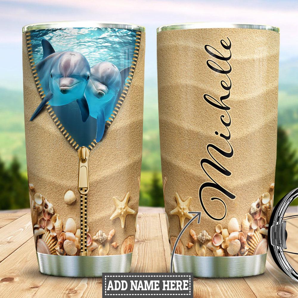 Dolphin Personalized Stainless Steel Tumbler