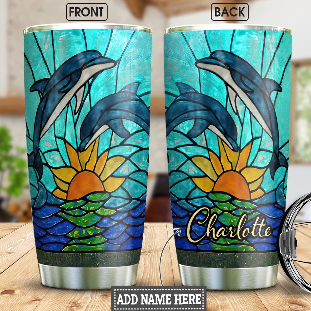 Dolphin Personalized Stainless Steel Tumbler