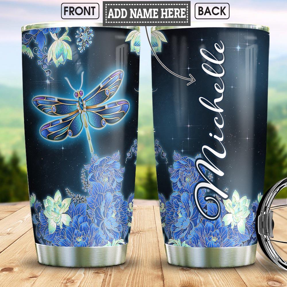 Dragonfly Personalized Stainless Steel Tumbler