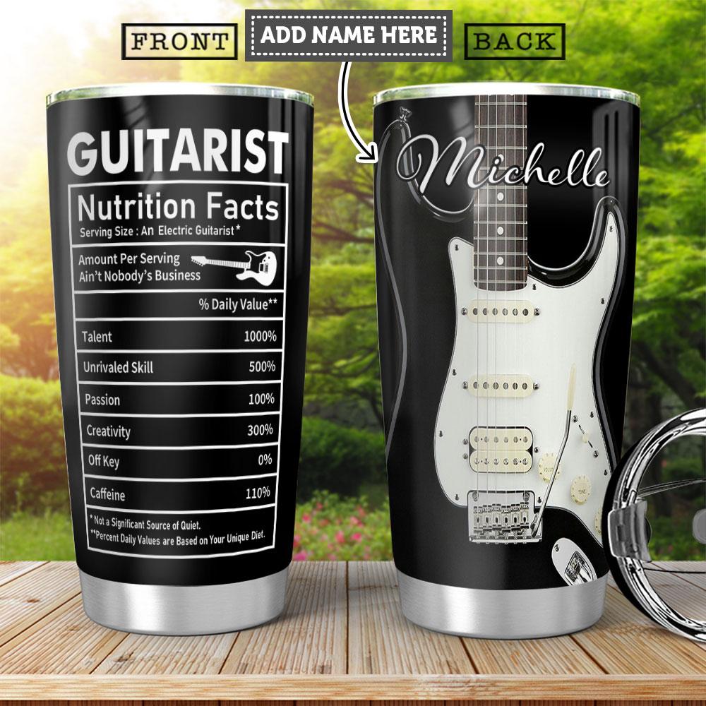 Electric Guitar Fact Personalized Stainless Steel Tumbler
