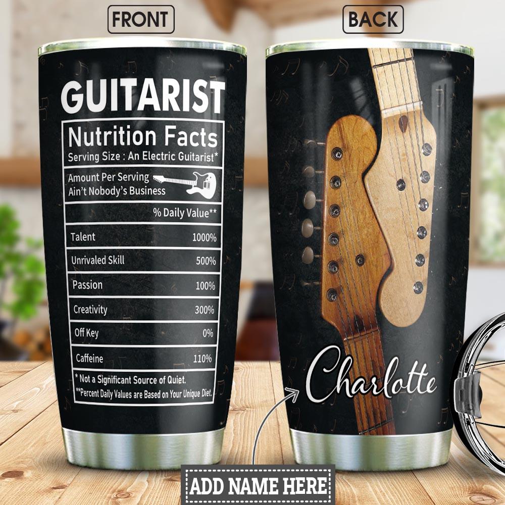 Electric Guitar Personalized Stainless Steel Tumbler