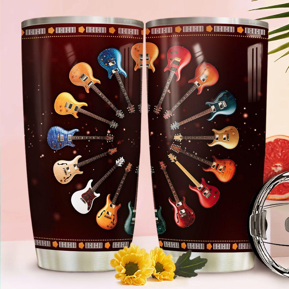 Electric Guitar Stainless Steel Tumbler
