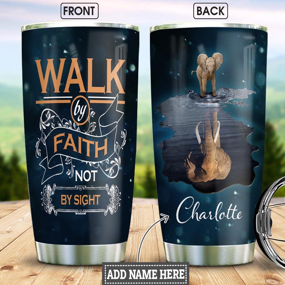 Elephant Personalized Stainless Steel Tumbler
