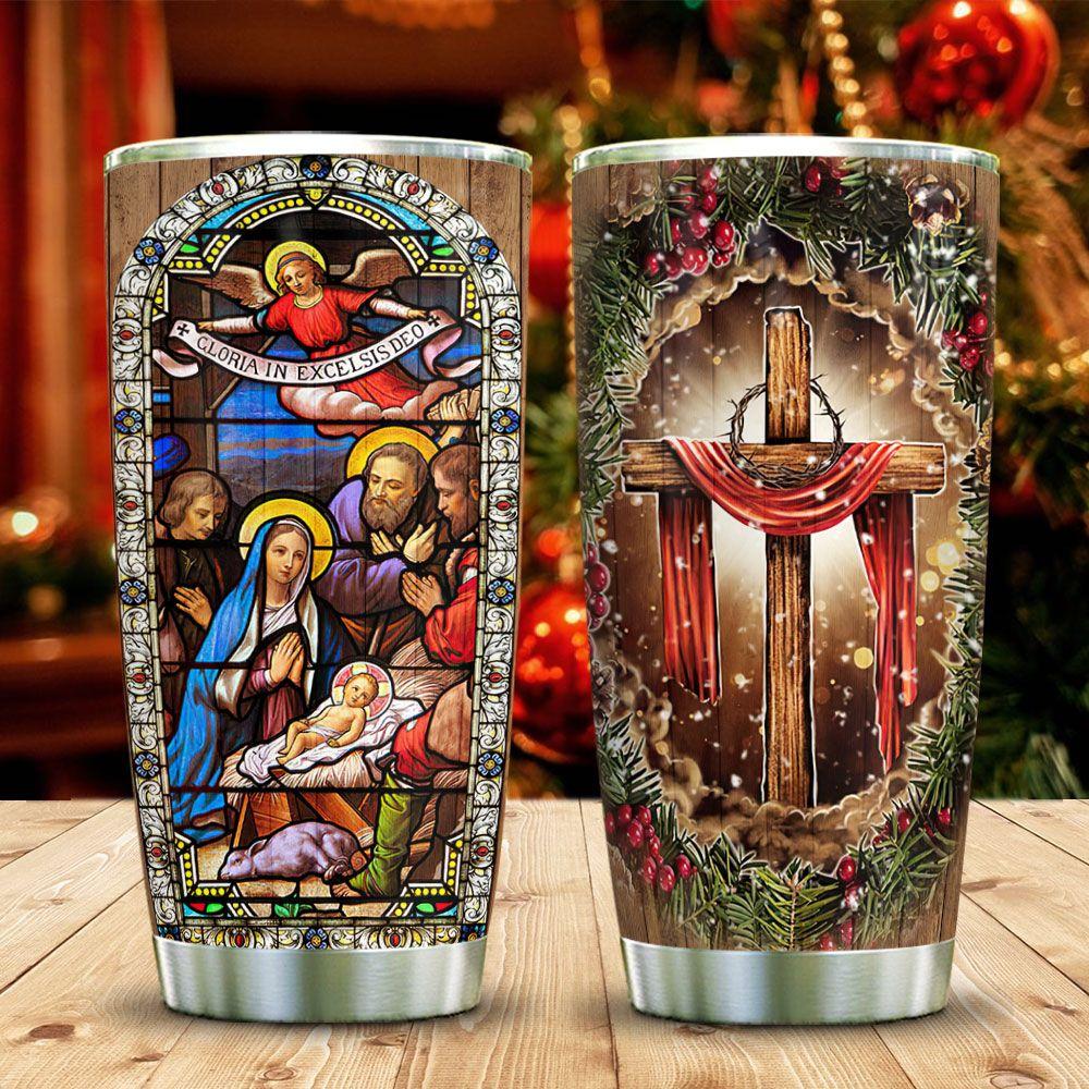 Faith Christmas In Your House Stainless Steel Tumbler