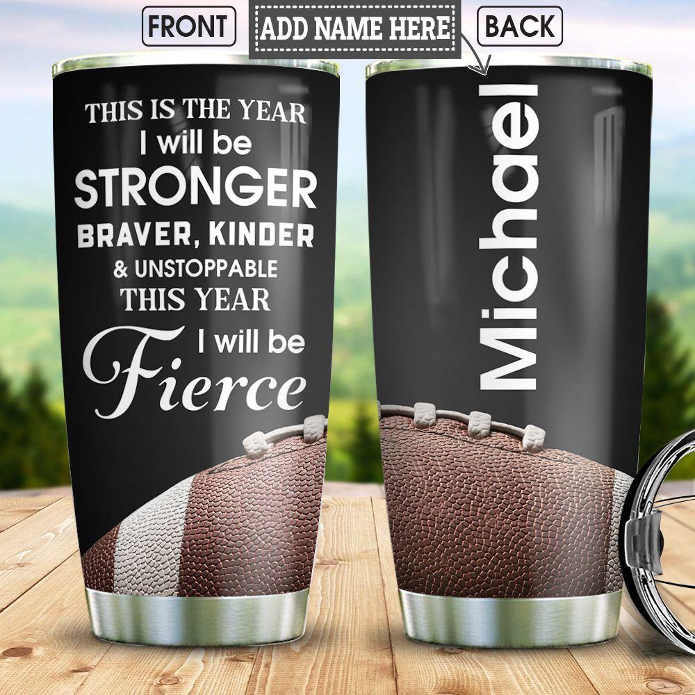 Football This Year Personalized Stainless Steel Tumbler