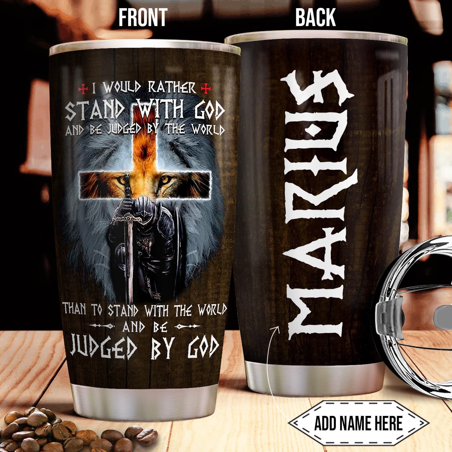 God Personalized Stainless Steel Tumbler