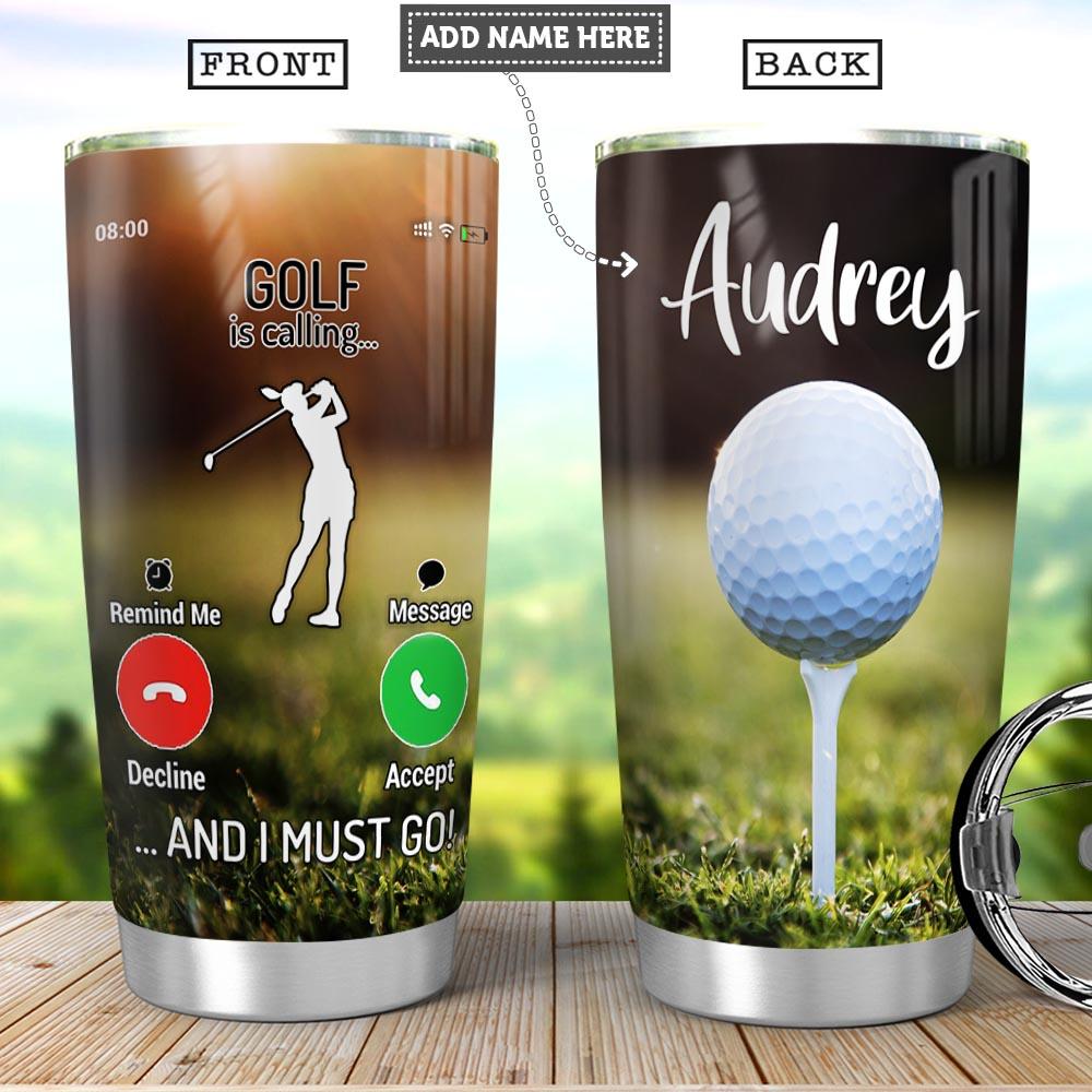 Golf Calling Personalized Stainless Steel Tumbler