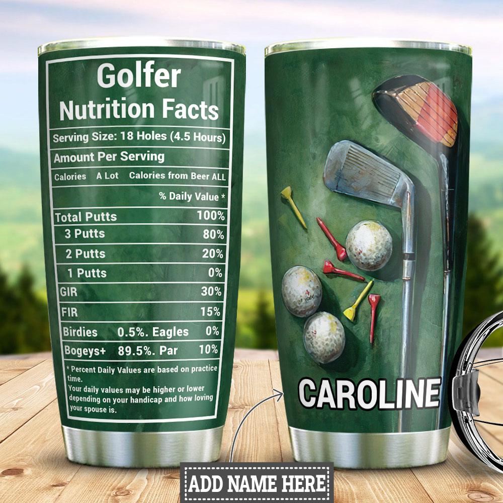 Golfer Fact Personalized Stainless Steel Tumbler