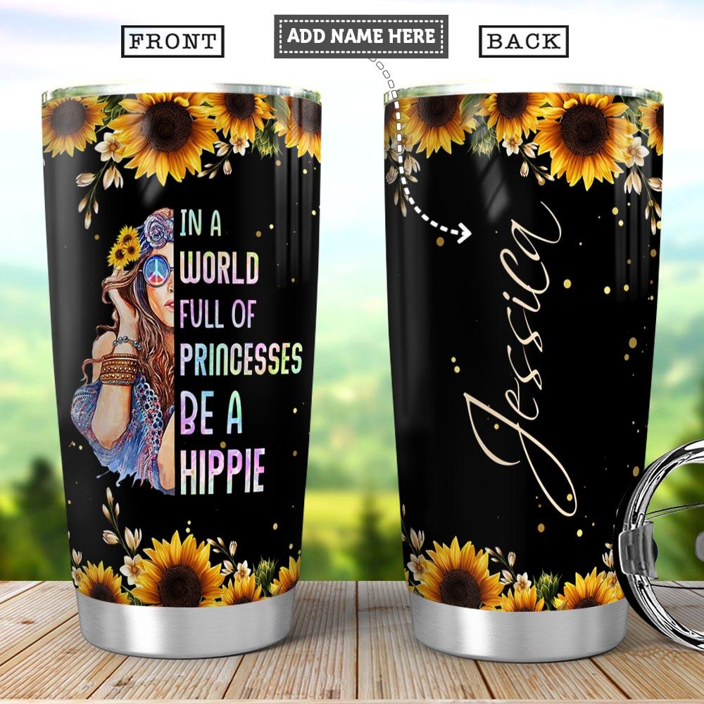 Hippie Personalized Stainless Steel Tumbler