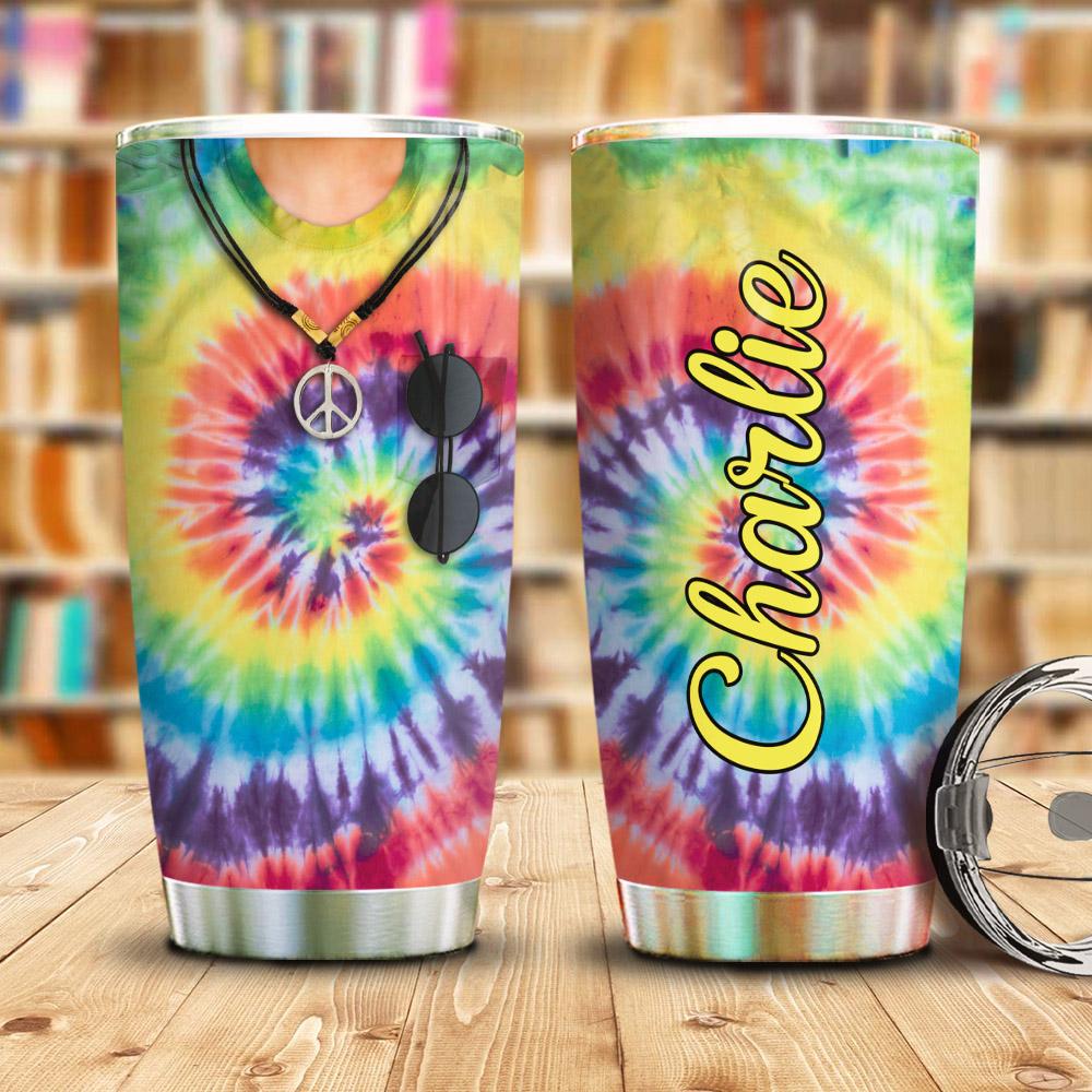 Hippie Shirt Personalized Stainless Steel Tumbler