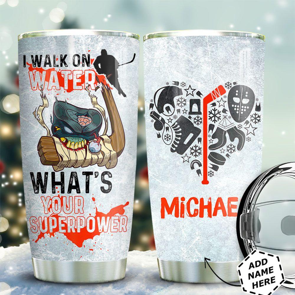 Hockey Personalized Stainless Steel Tumbler