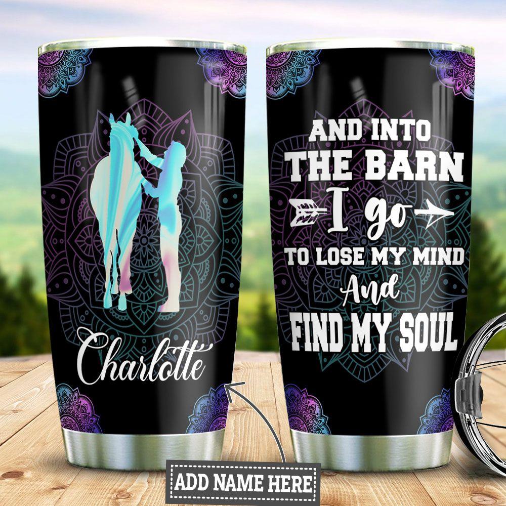 Horse Barn Personalized Stainless Steel Tumbler