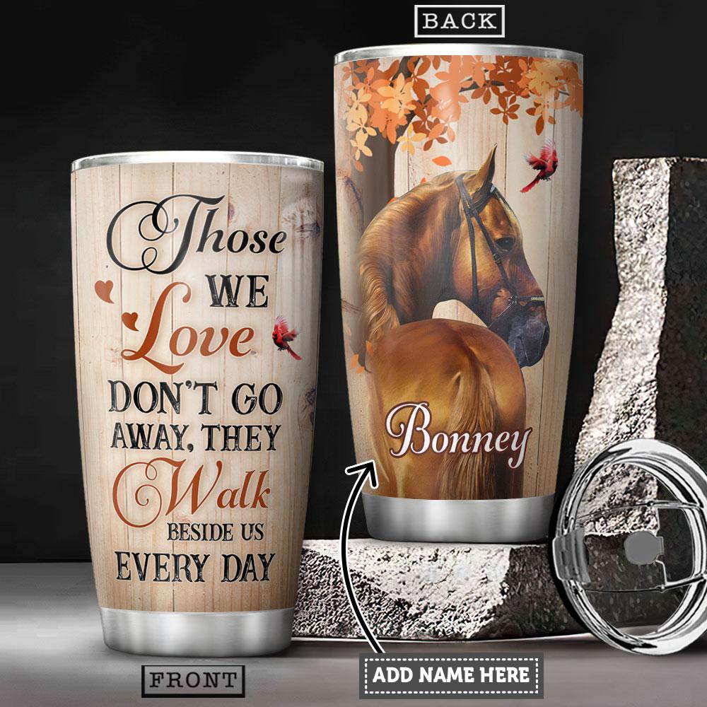 Horse Cardinals Personalized Stainless Steel Tumbler