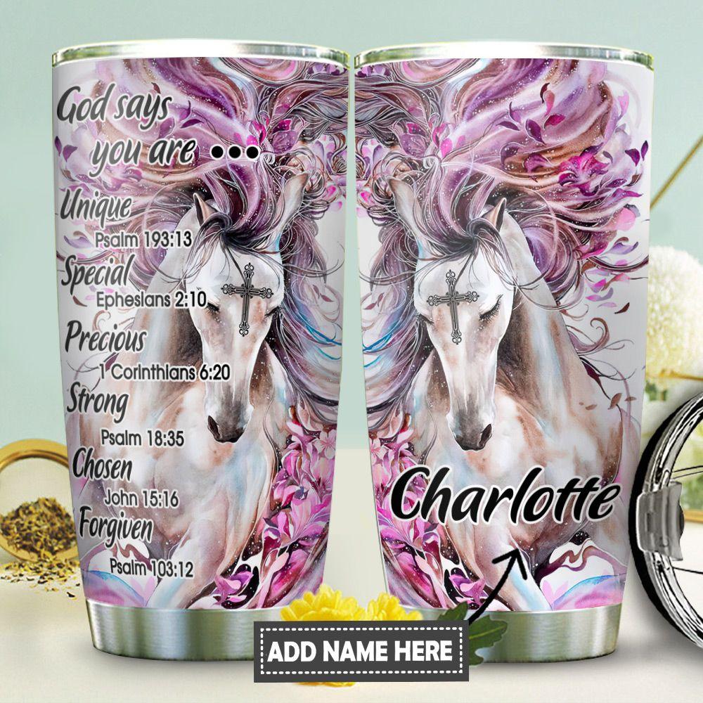 Horse Faith Personalized Stainless Steel Tumbler
