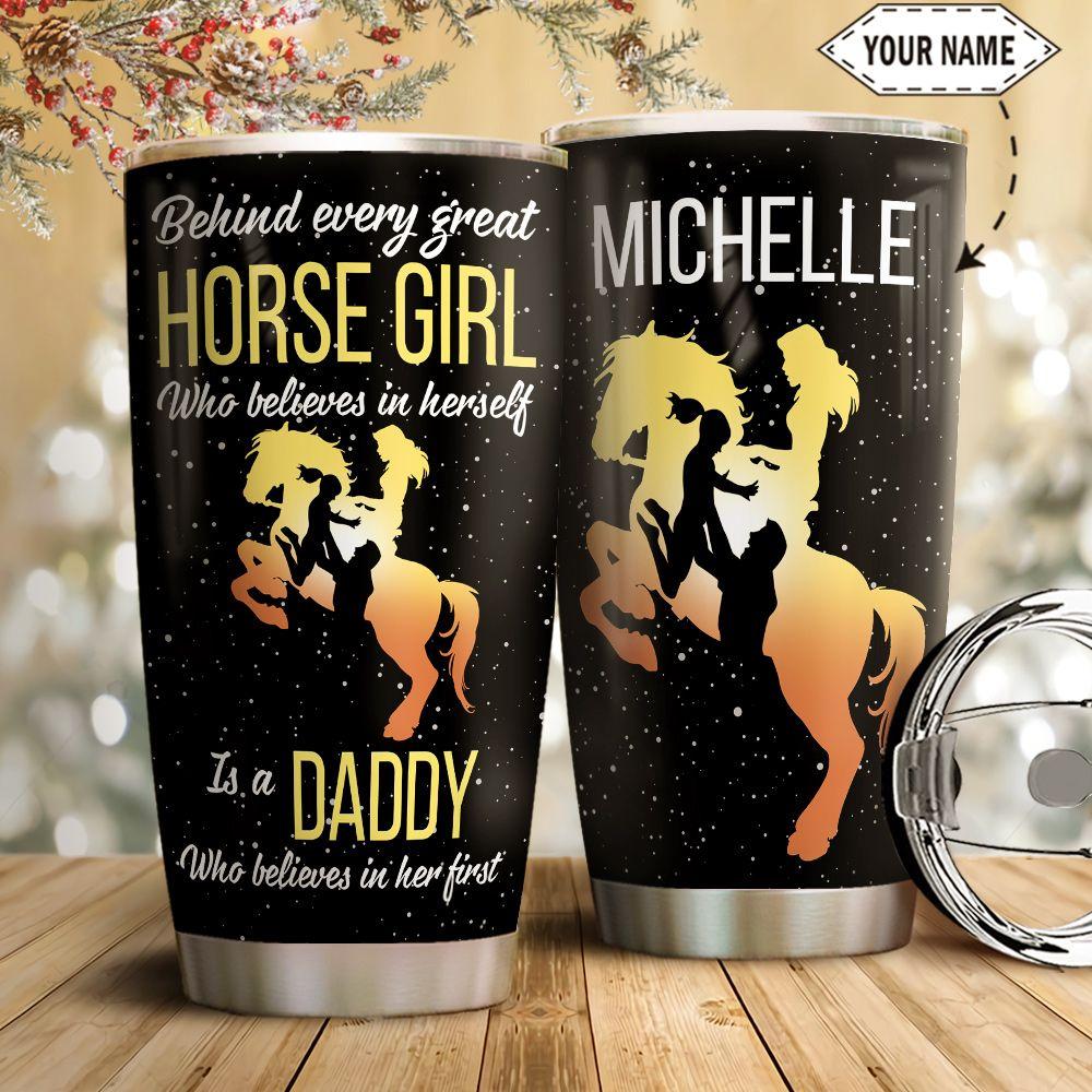 Horse Girl Personalized Stainless Steel Tumbler
