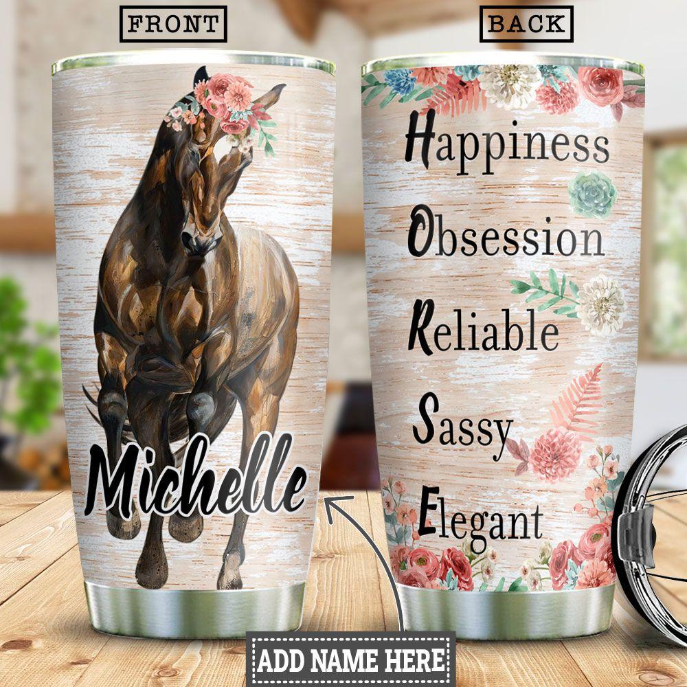 Horse Personalized Stainless Steel Tumbler