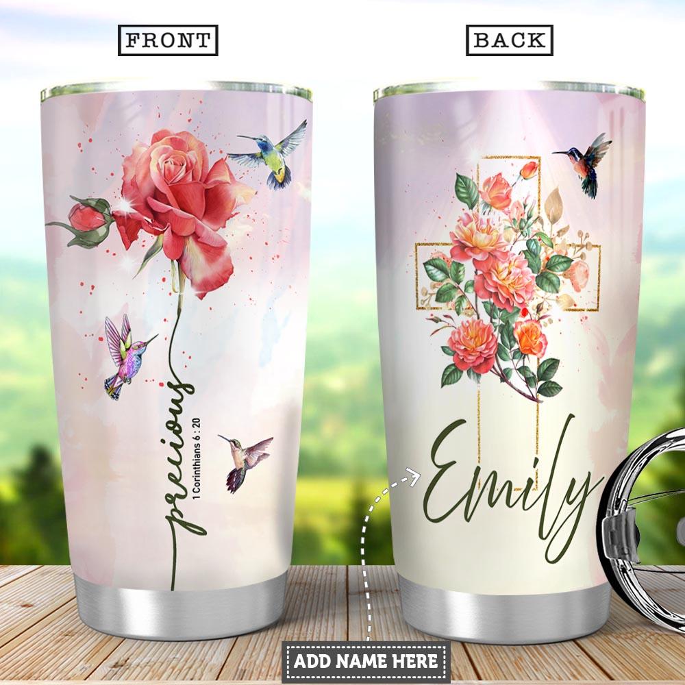 Hummingbird Bible Personalized Stainless Steel Tumbler