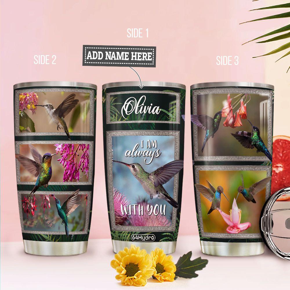Hummingbird Frame Personalized Stainless Steel Tumbler